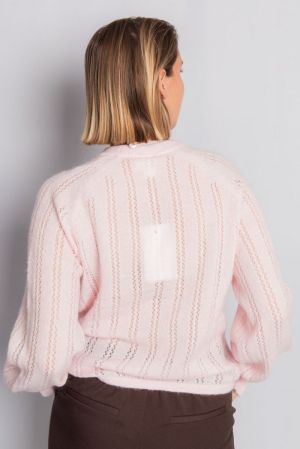 YASORIMA LS WOOL BLEND KNIT PU 298238 Orchid P