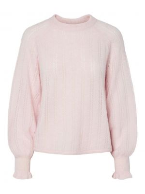 YASORIMA LS WOOL BLEND KNIT PU 298238 Orchid P