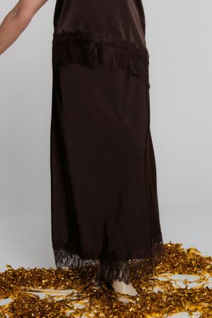 VILEA ANKLE SKIRT 196326 Coffee B