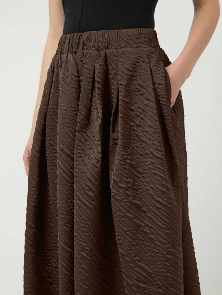 YASCAMIE HW ANKLE SKIRT S. 298838 Chocolat