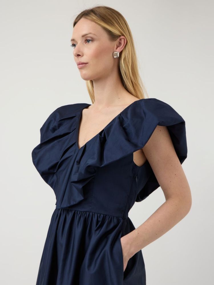 YASSALSY SS LONG DRESS 190953 Navy Bla