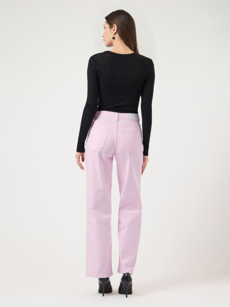 YASPIRA HW STRAIGHT PINK JEANS 220030 Ballerin