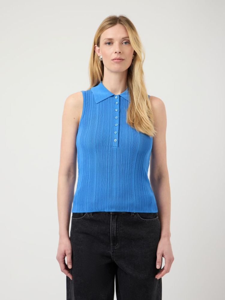 YASTANKI SL POLO KNIT TOP S. 231456 Marina