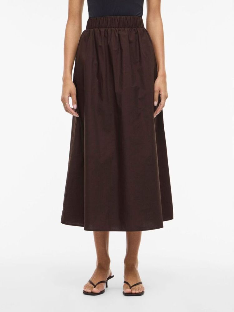 VISOPHIE HW ANKLE SKIRT - NOOS 196326 Coffee B