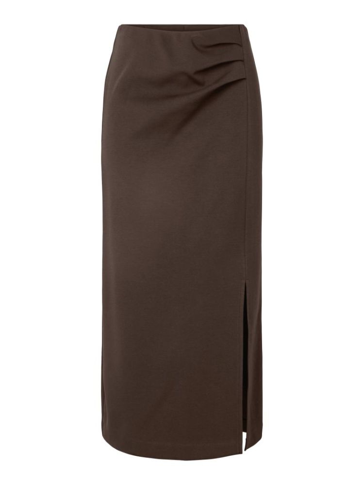 YASPINA HW LONG SKIRT NOOS 298838 Chocolat