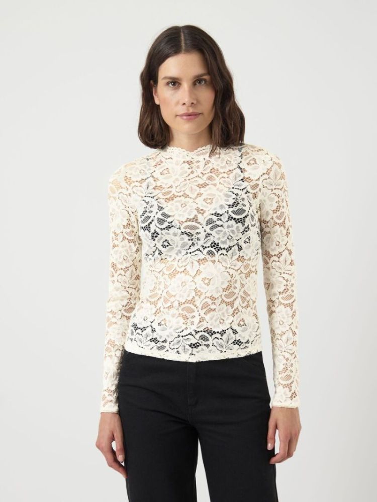 YASLACEY LS LACE TOP S. NOOS 208930 Pristine