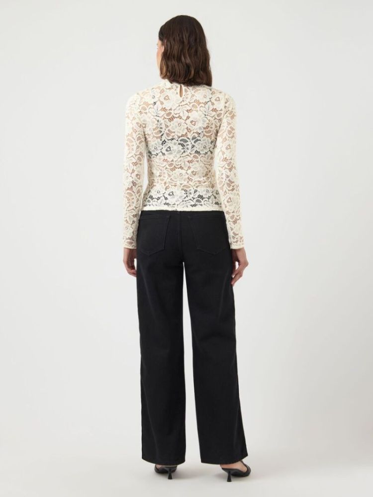 YASLACEY LS LACE TOP S. NOOS 208930 Pristine