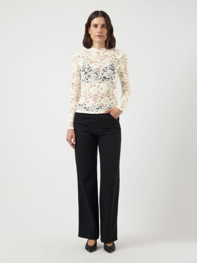 YASLACEY LS LACE TOP S. NOOS 208930 Pristine