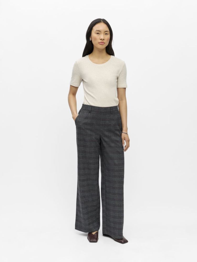 OBJLISA WIDE PANT AOP NOOS 179088048 Dark