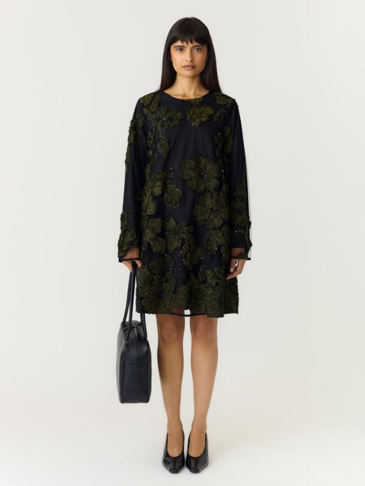 YASFLOUING LS DRESS - SHOW 190939 Black